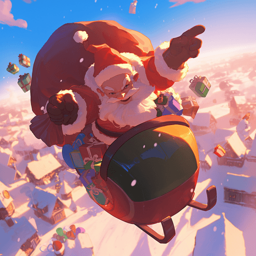 Santa Rolling Ball Fun